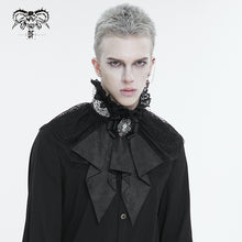 Load image into Gallery viewer, AS15401 Black Gothic Court Style Cameo Lace Bow Tie