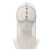 Load image into Gallery viewer, AS221 Long chain tassel mask chain headdress