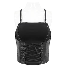 Load image into Gallery viewer, TT240 Knitted punk strapless T-shirt