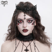 Load image into Gallery viewer, AS222 Tassel eyebrow pendant Gothic crown