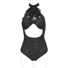 Load image into Gallery viewer, SST023 Bow Tie Halter Neck One-Piece Swimsuit