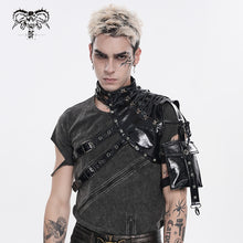Load image into Gallery viewer, AS281 Punk-Style Glossy Leather Half-Shoulder Armor
