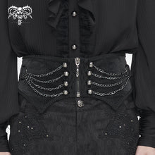 Load image into Gallery viewer, AS170 Gothic lace up belt with chain