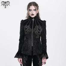 Load image into Gallery viewer, CT25801 Gothic round stand collar velvet coat