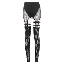 Load image into Gallery viewer, PT211 Ripped Knit Big Hole Mesh Leggings