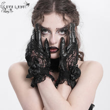 Load image into Gallery viewer, EGE004 Four-sided stretch embossed short leather gloves