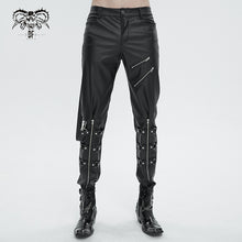 Load image into Gallery viewer, PT216 Men's faux leather trousers with zipped legs
