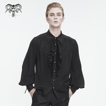 Load image into Gallery viewer, SHT11001 Black Everyday Striped Goth Shirt