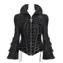 Load image into Gallery viewer, CT266 Gothic snakeskin leather short jacket