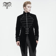 Load image into Gallery viewer, CT21501 black Gothic stand collar tuxedo men's jacket
