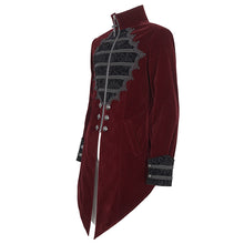 Load image into Gallery viewer, CT21502 wine Gothic stand collar tuxedo men's jacket