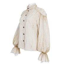 Load image into Gallery viewer, SHT11402 Steampunk Distressed Women Long Sleeve Shirt