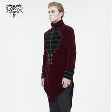 Load image into Gallery viewer, CT21502 wine Gothic stand collar tuxedo men's jacket