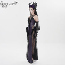 Load image into Gallery viewer, ESKT083 Fish-Scale Print Knitted Spaghetti-Strap Fishtail Dress