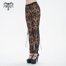 Load image into Gallery viewer, PT10702 Gothic brown queen patterned printed sexy ladies see through leggings