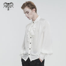 Load image into Gallery viewer, SHT11002 white Everyday Striped Goth Shirt