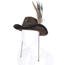Load image into Gallery viewer, AS186 Steampunk western cowboy hat