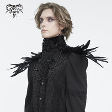 Load image into Gallery viewer, CA044 High collar long feather men collar