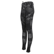 Load image into Gallery viewer, PT24001 Women cloud point stretchy cracked knit leather leggings