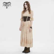 Load image into Gallery viewer, SKT185 V neck short sleeve waisted dress