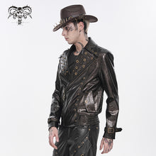 Load image into Gallery viewer, CT285 Punk-Style Faux Leather Short Jacket