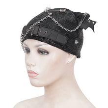 Load image into Gallery viewer, AS146 Computer wavy  pattern cat ear hat with chain
