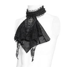 Load image into Gallery viewer, AS27201 Branch patterned rose mesh gothic bow tie
