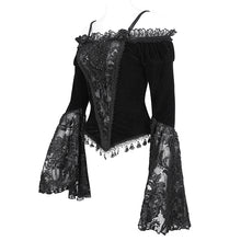 Load image into Gallery viewer, ETT03601 off-shoulder one-piece long-sleeved women's T-shirt