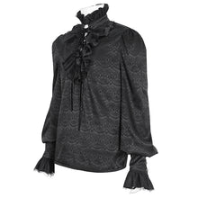 Load image into Gallery viewer, SHT116 High collar jacquard chiffon men shirt