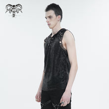 Load image into Gallery viewer, TT243 Computer Ripple Hooded Sleeveless Men's T-Shirt
