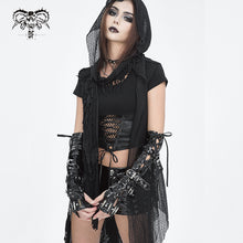 Load image into Gallery viewer, GE030 stretchy patent leather mid-length sleeves