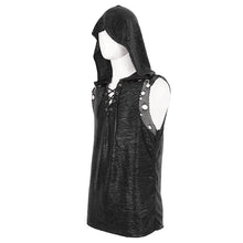 Load image into Gallery viewer, TT243 Computer Ripple Hooded Sleeveless Men's T-Shirt