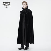 Load image into Gallery viewer, CA040 Gothic stand collar velvet women and men cloak