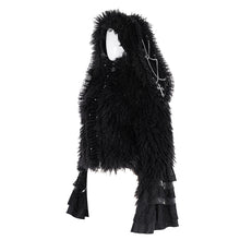 Load image into Gallery viewer, CT241 Fluffy rabbit ears hooded short jacket