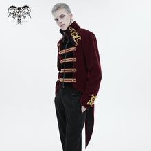 Load image into Gallery viewer, CT20802 wine Embroidered Stand Collar Tuxedo Men's Dress Jacket