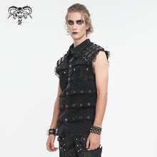Load image into Gallery viewer, SHT119 Punk men sleeveless shirt