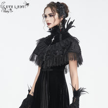 Load image into Gallery viewer, ECA014 Long and short feather flower mesh eyelash lace short shawl