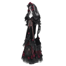 Load image into Gallery viewer, ESKT073 Gothic High end Custom-made floral full skirt dress