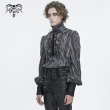 Load image into Gallery viewer, SHT11701 Punk high collar long sleeve men shirt