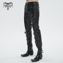 Load image into Gallery viewer, PT216 Men's faux leather trousers with zipped legs