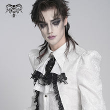 Load image into Gallery viewer, AS28802 Glossy irregular pleated woven Gothic shirt bow tie