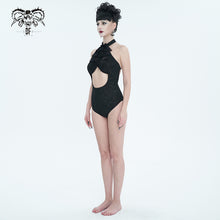 Load image into Gallery viewer, SST023 Bow Tie Halter Neck One-Piece Swimsuit