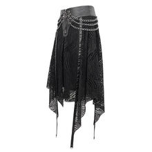 Load image into Gallery viewer, SKT168 Punk Irregular Mesh Skirt