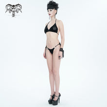 Load image into Gallery viewer, SST02501 Black Pentagram Velvet sexy lingerie
