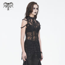 Load image into Gallery viewer, TT269 Gothic Sleeveless Tasseled Women's T-Shirt