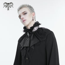Load image into Gallery viewer, AS15401 Black Gothic Court Style Cameo Lace Bow Tie