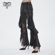 Load image into Gallery viewer, PT241 Gathered flared trousers with side seams