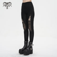 Load image into Gallery viewer, PT220 wild grain pleated strappy stretchy knitted leggings