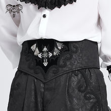Load image into Gallery viewer, AS223 Gothic dark rose embroidered corset