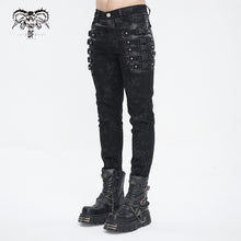 Load image into Gallery viewer, PT228 Punk side buckles men's trousers